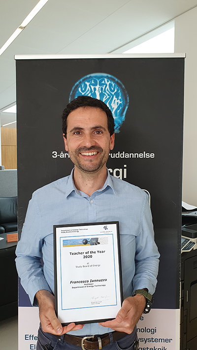 Francesco Iannuzzo receives Teacher of the Year Award Francesco Iannuzzo receives Teacher of the Award
